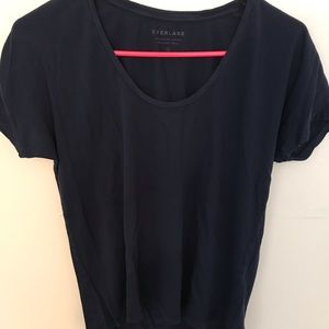 Everlane Navy Blue Boxy Tee